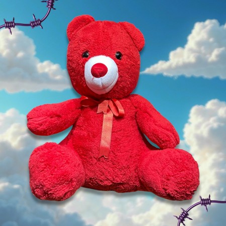 Peluş Ayı Kırmızı(55 cm)