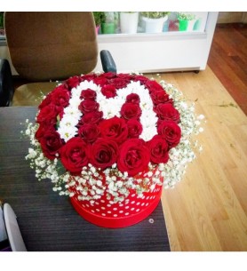 Kutuda Gül Aranjmanı (30gül)