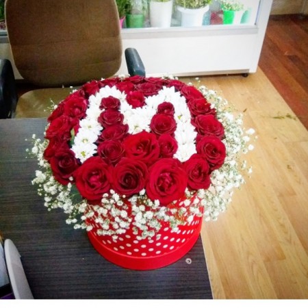 Kutuda Gül Aranjmanı (30gül)