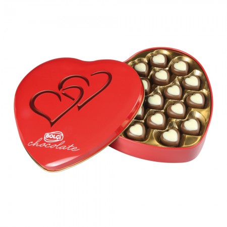 Bolçi Teneke Kalp Kutu (240gr)