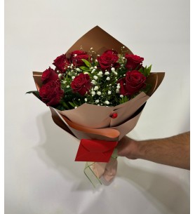 10 Adet Gül Buketi